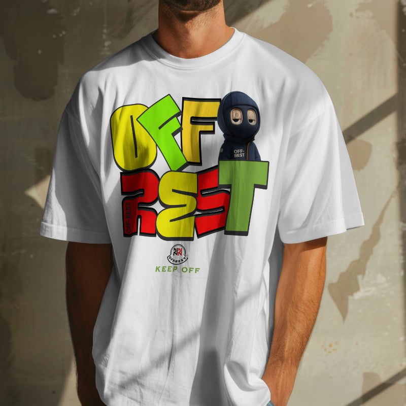 Off-Rest Heavyweight Tee – Sky Blue Drop